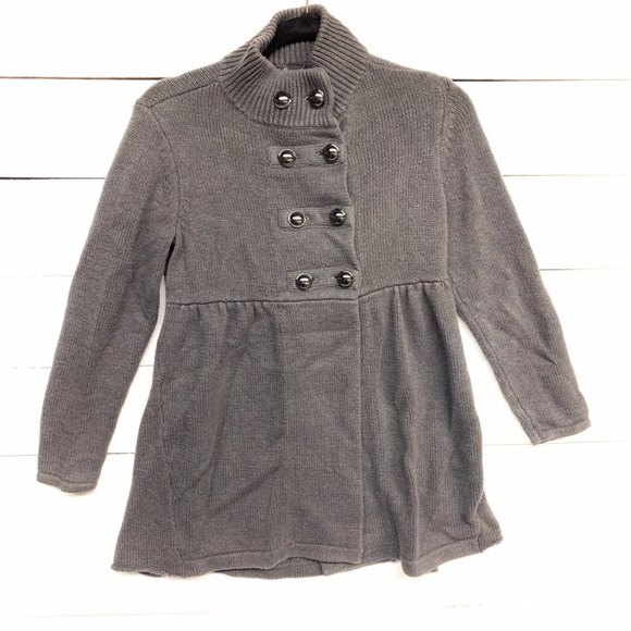 STYLE & CO jacket grey Women's Double-breast Swing Jacket medium - Picture 1 of 5